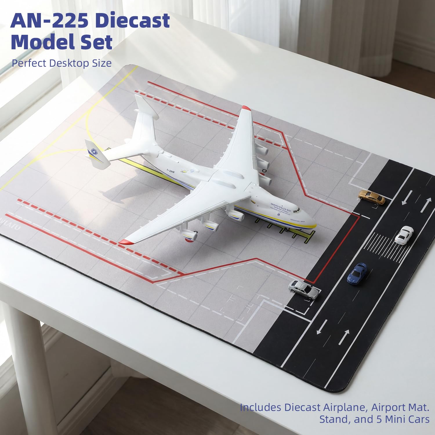 Amazon.co.jp: QIYUMOKE 1/400 AN-225 飛行機模型 ゴム製空港マット