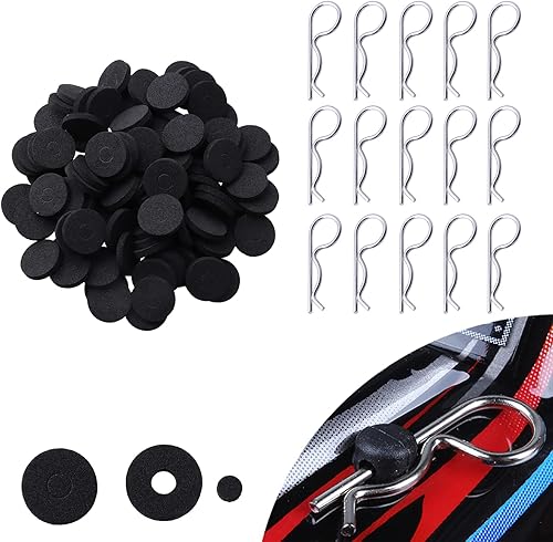 Miniatura 5 de Paquete de 200 clips universales de cuerpo RC y arandelas de cuerpo de espuma para todos los modelos de escala 1/8 1/14 Redcat Axial SCX10 Losi HPI