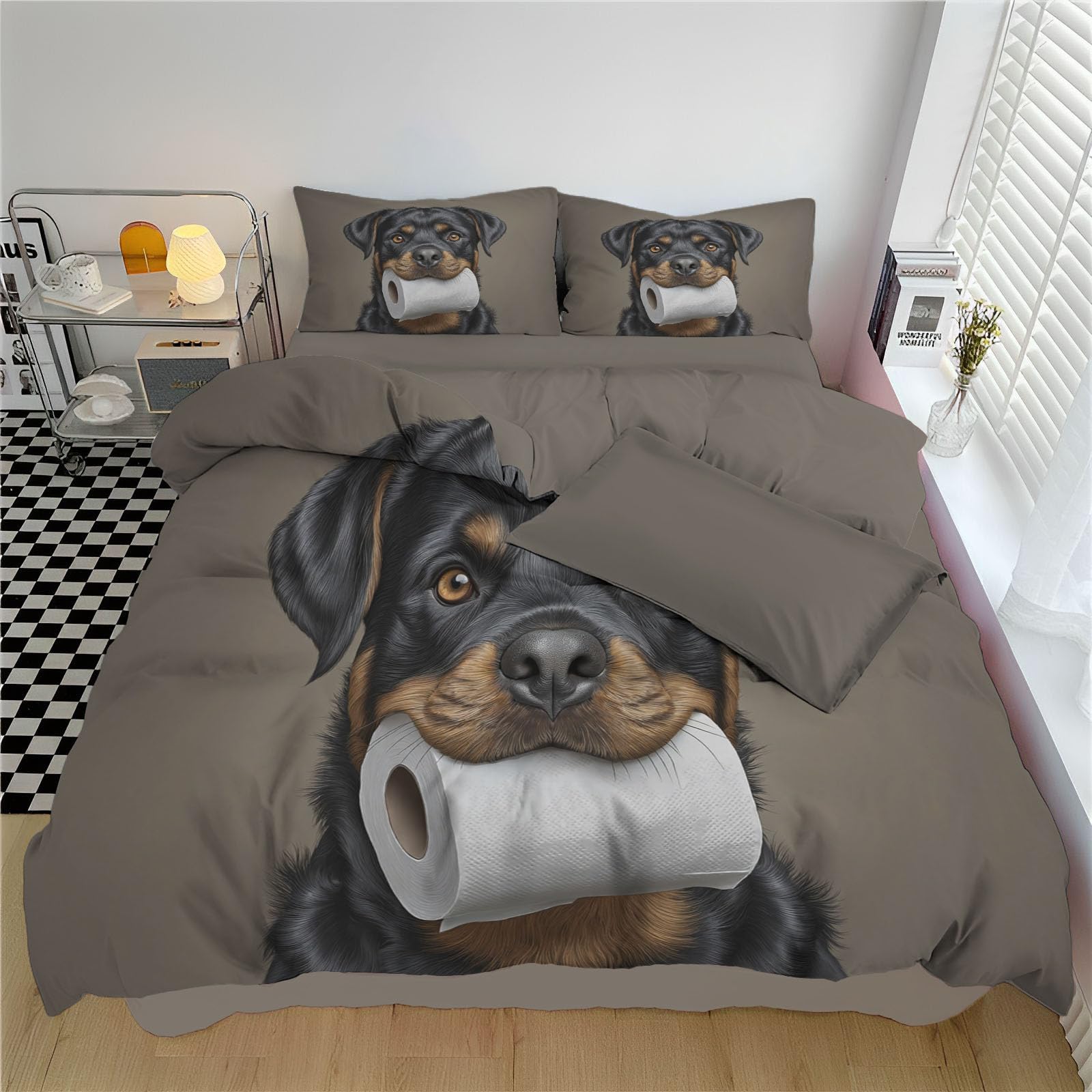 Housse de couette 220x240 finie la couette qui glisse avec ce modèle zippé