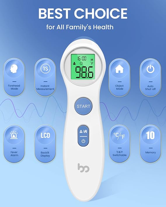 Forehead Thermometer + Oral Thermometer