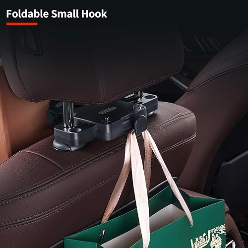 Miniatura 6 de SSMLCNE Almohada ergonómica ajustable para el cuello del coche, mecánicamente fijada con espuma viscoelástica para respaldo del asiento del conductor
