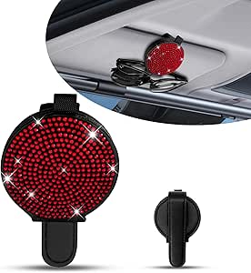INOOMP 2pcs Rhinestone Car Sunglasses Clips Creative Glasses - View #9
