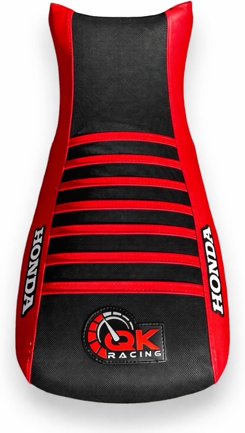 Seat Cover - Compatible Fit for 1993-2006 TRX 300 EX Sportrax 300 TRX300EX 2x4, Durable Material | Multi-Grip Design for Improved Traction Red Ribs S17