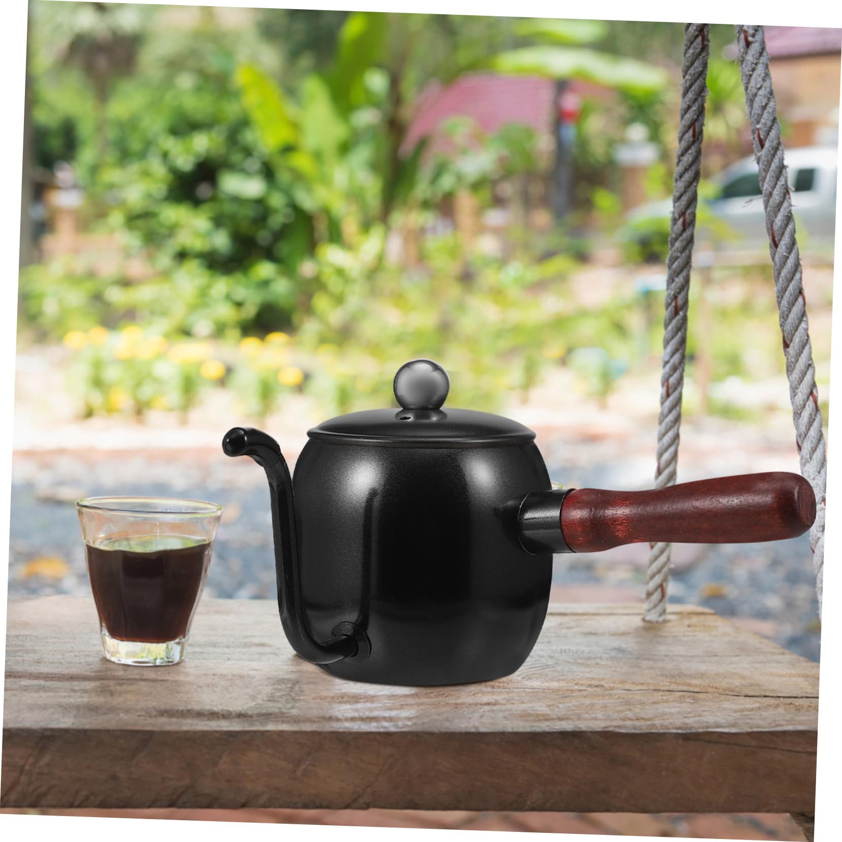 VALICLUD 1pezzi Caffettiera Beccuccio Acciaio Inox Porta Caffè Bollitore per Caffè Goccia Caffettiera per Casa Design Unico e Facile da Usare