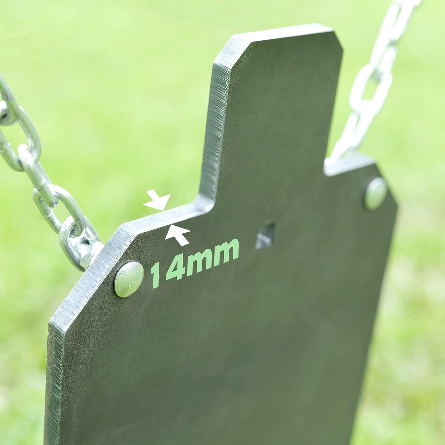 Steel Targets for Shooting, Rifle Rated AR500 Steel Gong Silhouette Metal Target for Precision Shooting