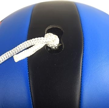 Tetherball Ball and Rope with Carabineer, Soft Touch, Portable Tetherballs with Soft Rope