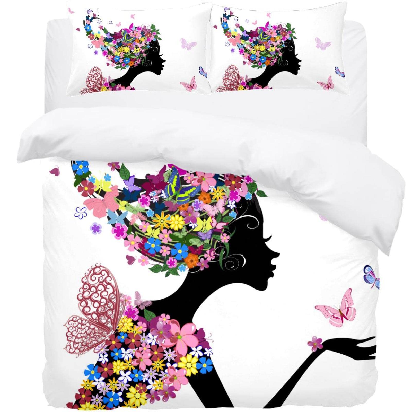Parure de lit 3 pièces papillon pour renouveler facilement votre décoration de lit
