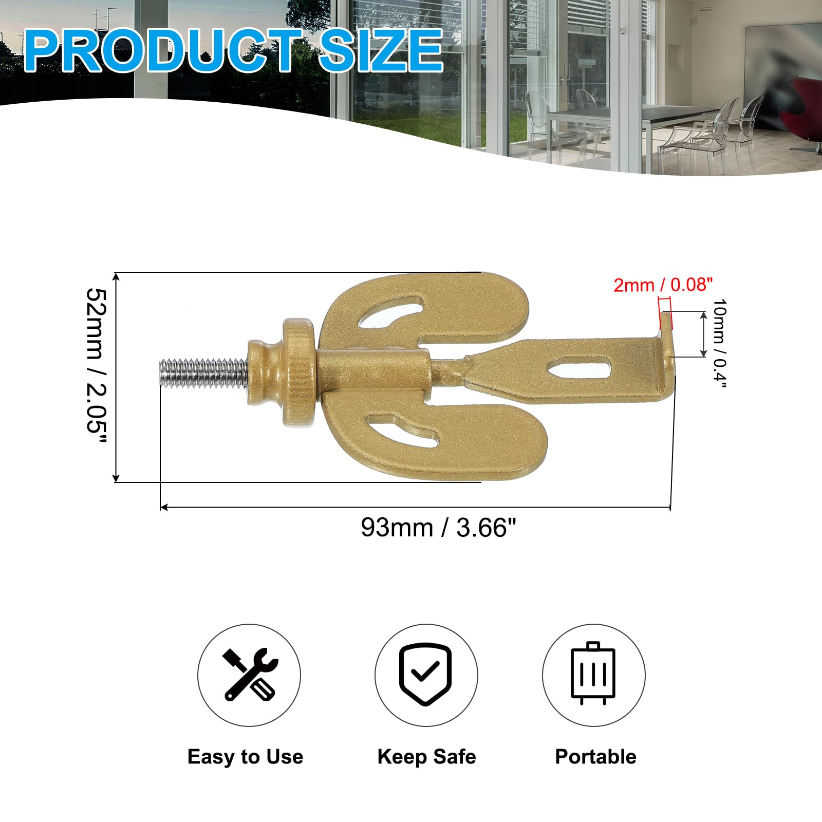PATIKIL Portable Hotel Door Lock - Image 2