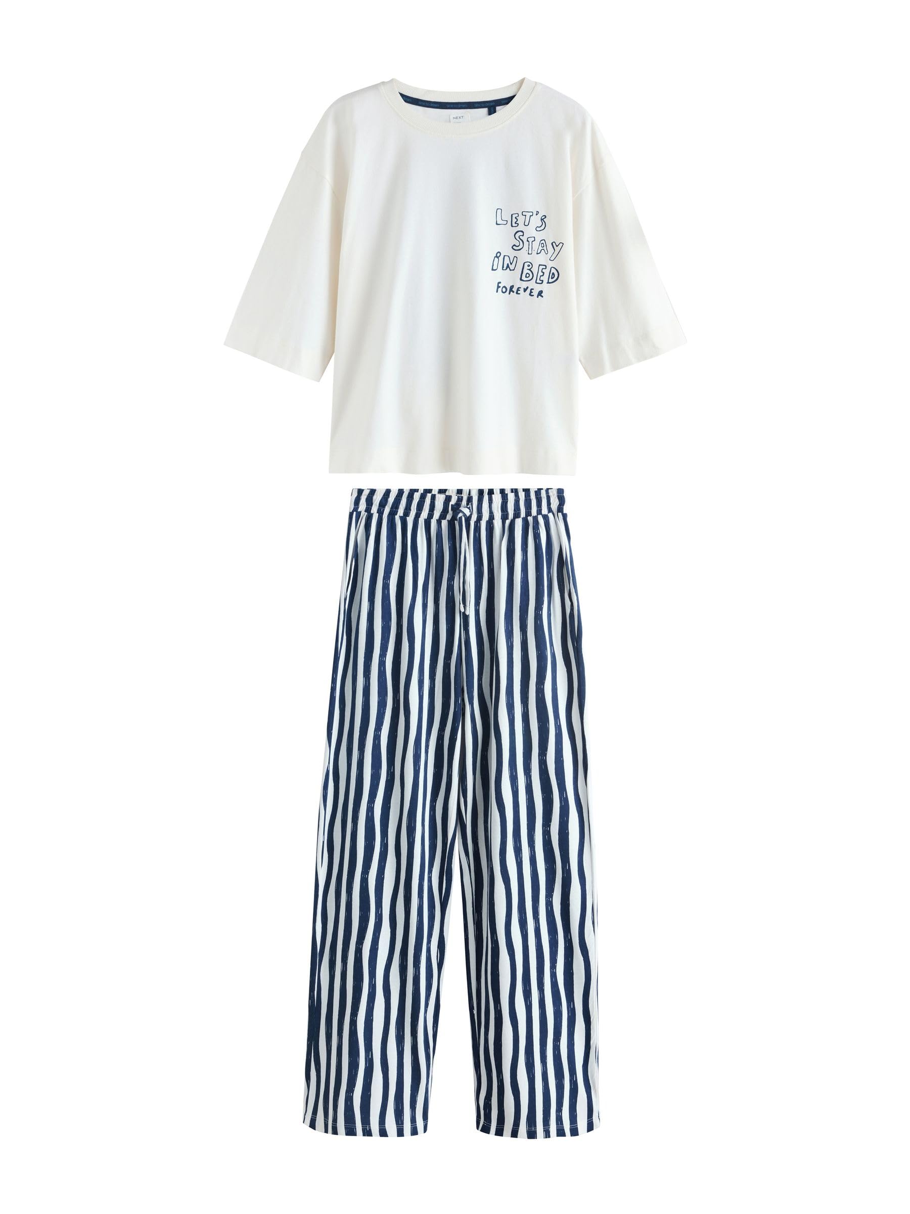 NEXT Damen Kurzärmeliger Pyjama