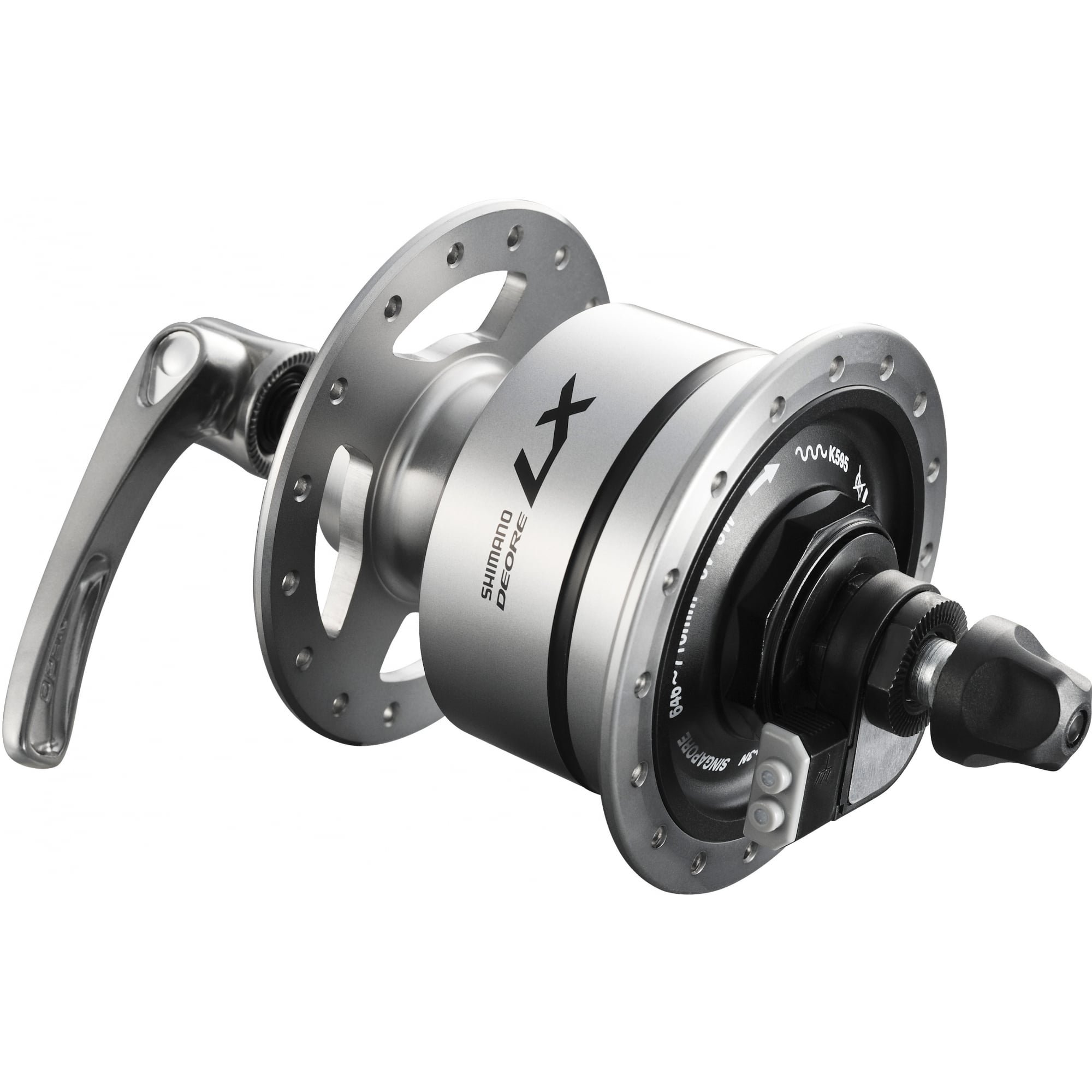 Shimano Deore LX Dynamo T670 QR Front Hub - Silver, 32 Hole