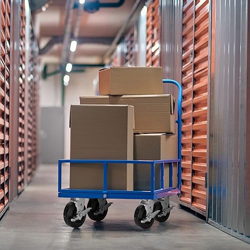 Miniatura 7 de HANDSAMMU Ruedas de 6 pulgadas para carrito, ruedas resistentes para ruedas industriales, ruedas de goma sobre hierro fundido, juego de 4 ruedas