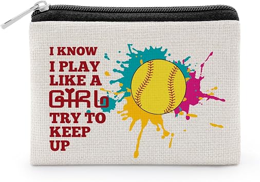 Best Softball Gifts Softball Lover Player Presents for Sister Daughter Granddaughter Niece Coin Purse Softballs Gifts for Coaches Fans Team Sports Lovers Gift for Mom Friend Christmas Coin Wallet