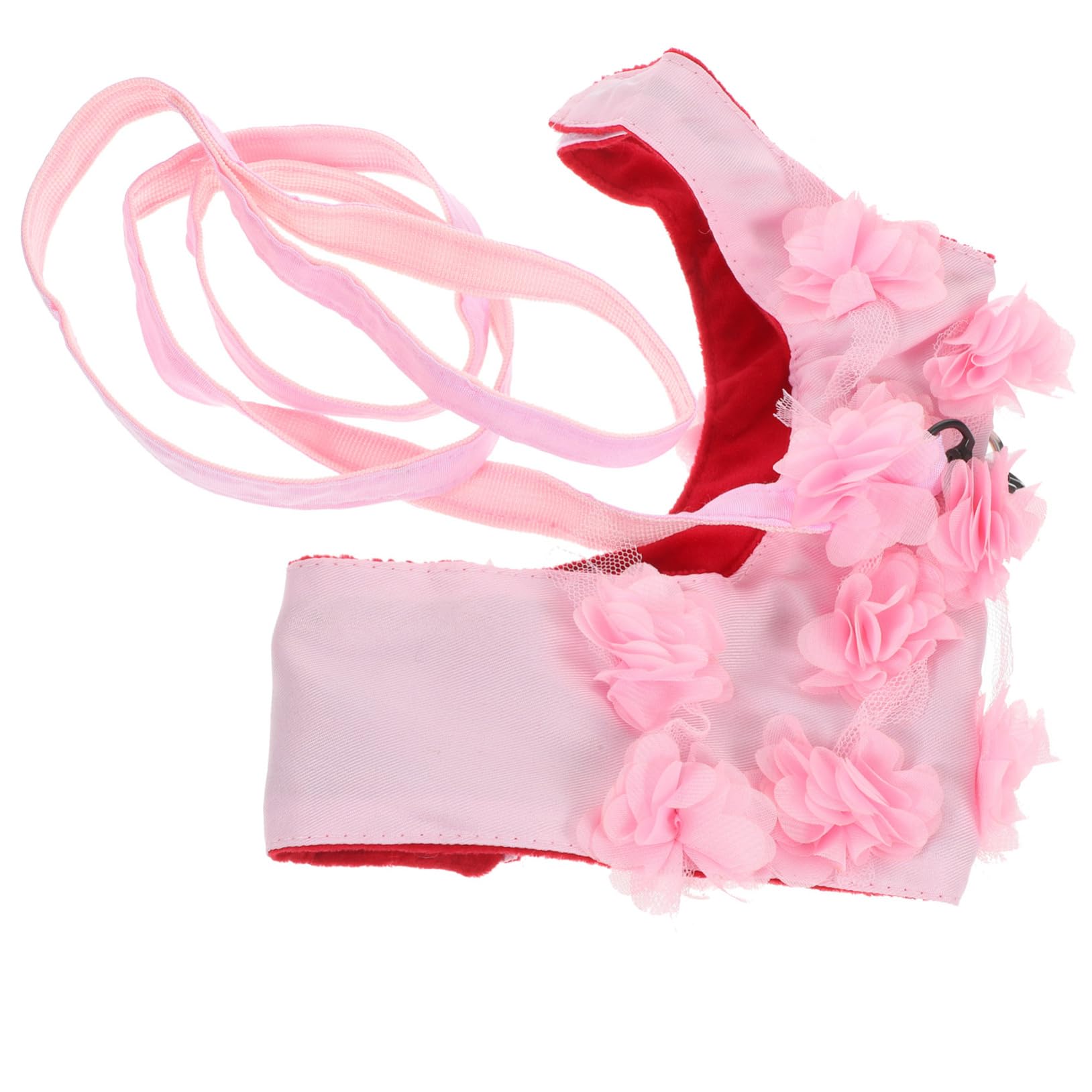FOMIYES 3stücke Verstellbare Blumen Traction Rope Für Hunde Und Katzen Atmungsaktive Brustgeschirr Mit Stereo-Design Geeignet Für Kleine Und Mittelgroße Haustiere XL Zufällige Farben