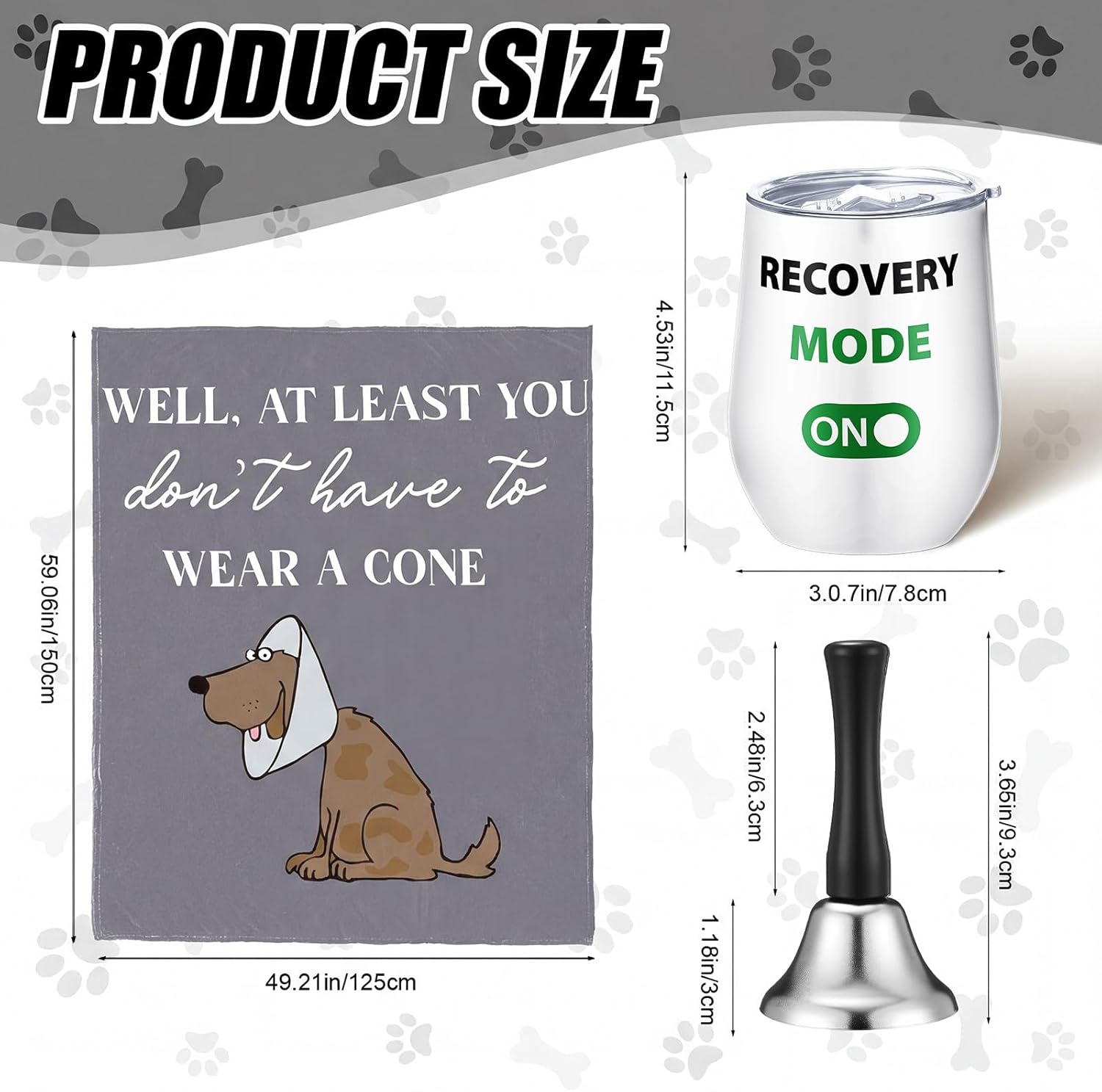 Frienda 4 Pcs Get Well Soon Gift for Men, Funny After Surgery Gifts Basket, Chemo Care Package for Sick Friends Dad Brother