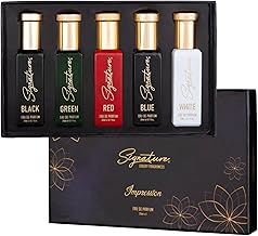 Signature Luxury Unisex Impression Perfume Gift Set | 5 x 20 ml Eau De Parfum | Long Lasting Fragrance | Monday to Friday Office Wear Combo | Ideal Corporate & Premium Gift