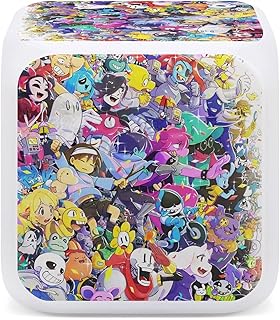 Sponsored Ad - Undertale Anime Colorful Color Changing Alarm Clock Luminous Clock Digital Clock Night Light Alarm Clock LE...