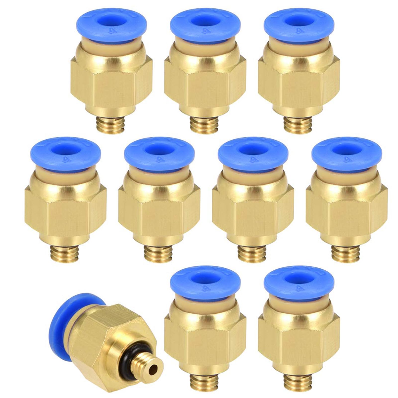 Raccord pneumatique 4mm M5 contre les fuites d'air avec connecteur rapide droit