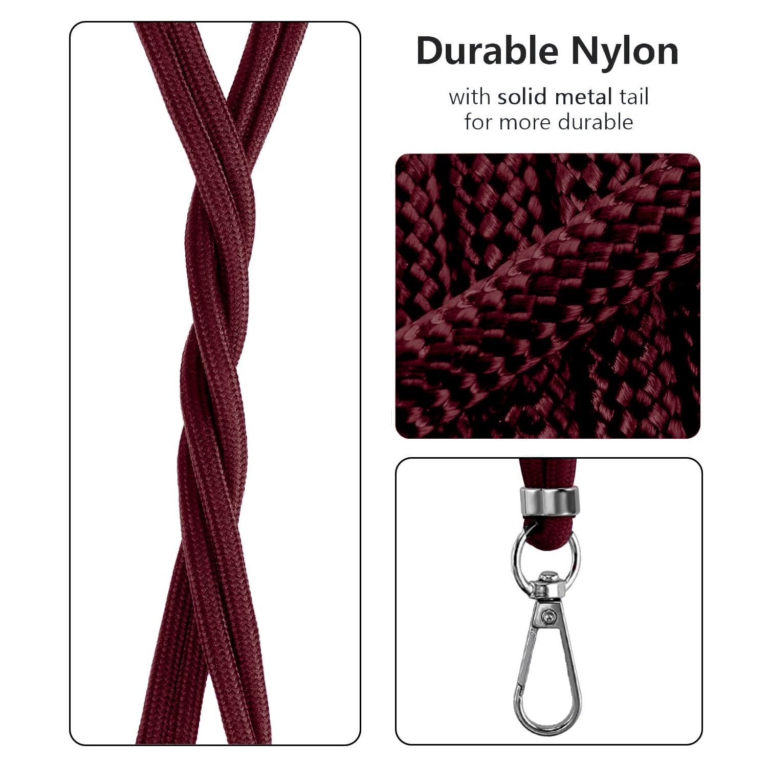 Shantime Case And Crossbody Lanyard Set Compatible With Tecno Pova Neo 3 Phone Cover And Adjustable Neck Strap With Metal Buckles And 2 Patches(Clear Red - View #9