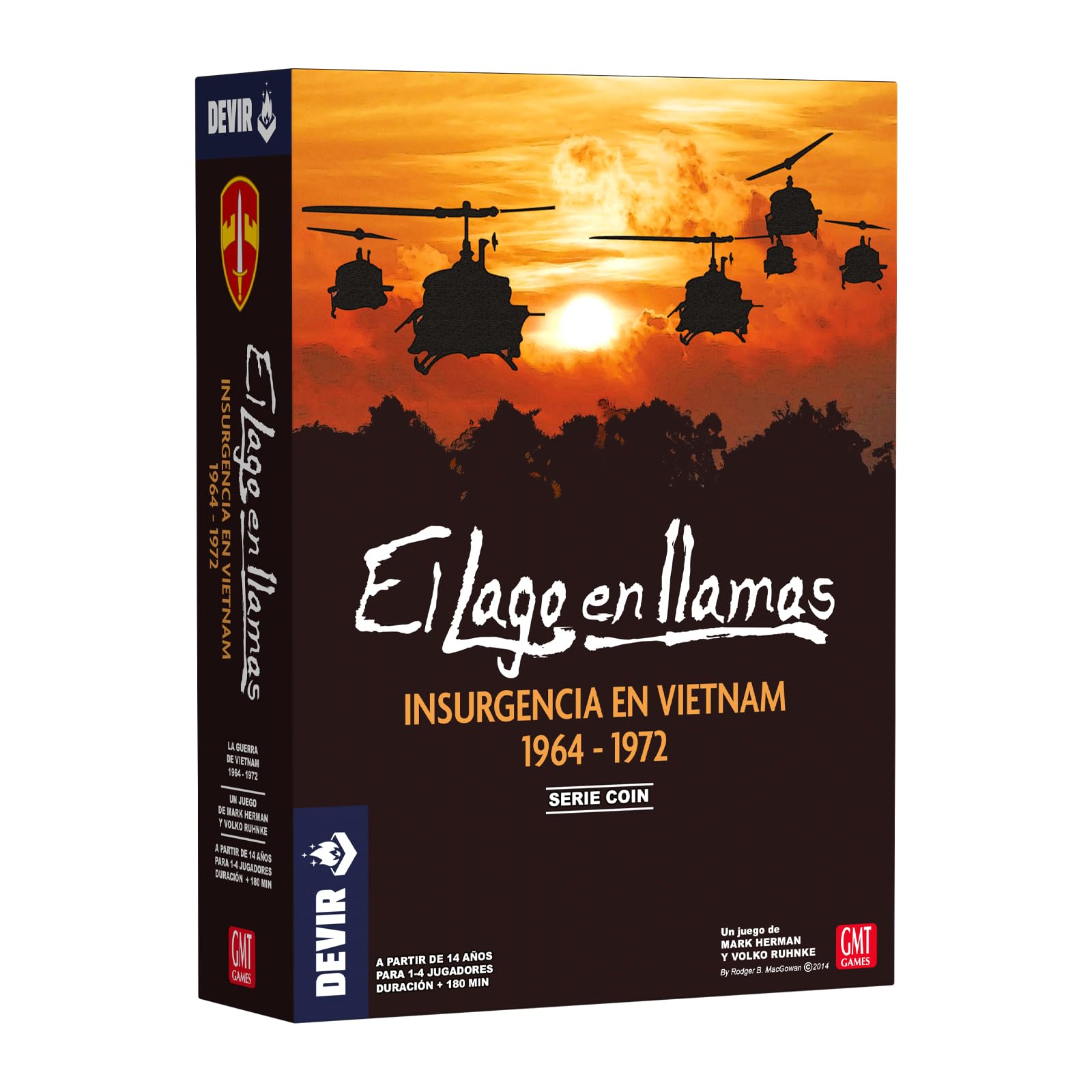 Devir - El Lago En Llamas, Juego estratégico, Wargame, Wargames de Mesa, a Partir de 14 Años (BGLAGSP)
