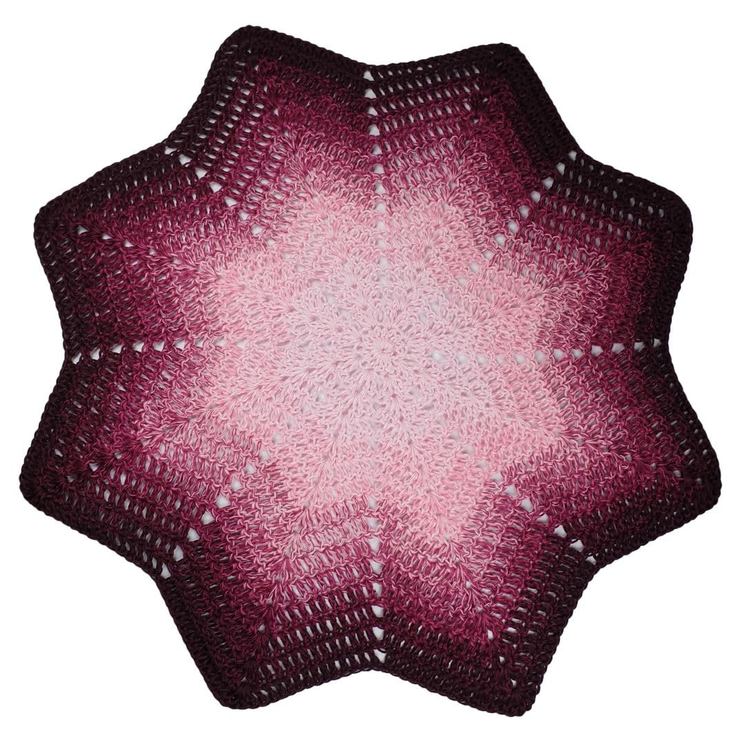MegaBobbel*Pinke Beeren*A345* (Außenfarbe: Chianti 2) Farbverlaufsgarn - Lace Garn Bobbel Wolle zum Häkeln & Stricken (4 fädig, 2000m)