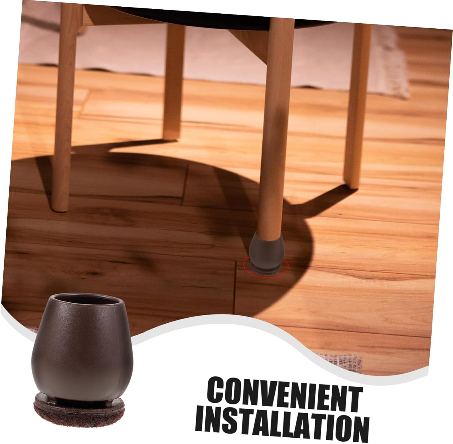 Gadpiparty 40pcs Thickened Chair Leg Protectors Table and Chair Protective Pads Furniture Feet Covers for Home and Office