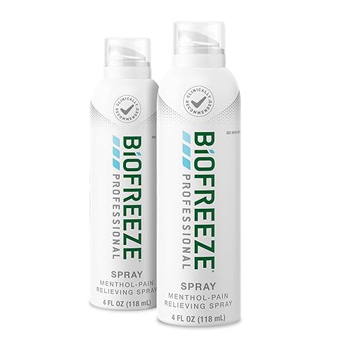 Biofreeze Spray profesional para aliviar el dolor de mentol de 4 onzas líquidas incoloro paquete de 2 aerosol para aliviar el dolor de músculos Biofreeze Spray profesional para aliviar el dolor de mentol de 4 onzas líquidas incoloro paquete de 2 aerosol para aliviar el dolor de músculos