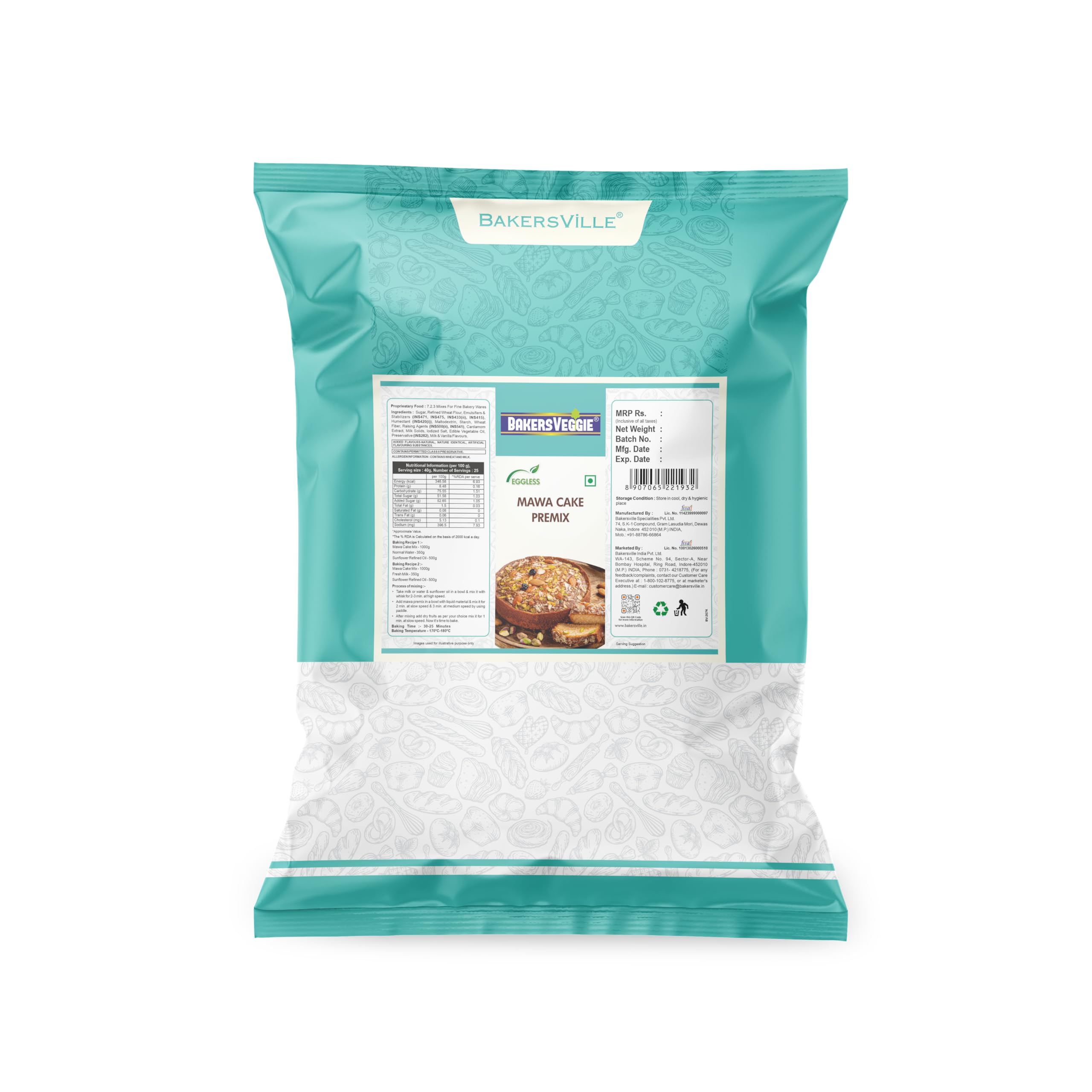 Bakersveggie Eggless Mawa Cake Premix 1Kg (B0CPXXNBZS) Amazon Price History, Amazon Price Tracker