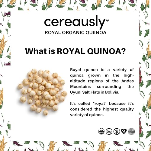 Miniatura 8 de CEREAUSLY Quinoa blanca orgánica a granel  Restaurantes  Al por mayor  Boliviana  Royal  Sin OMG  25 libras