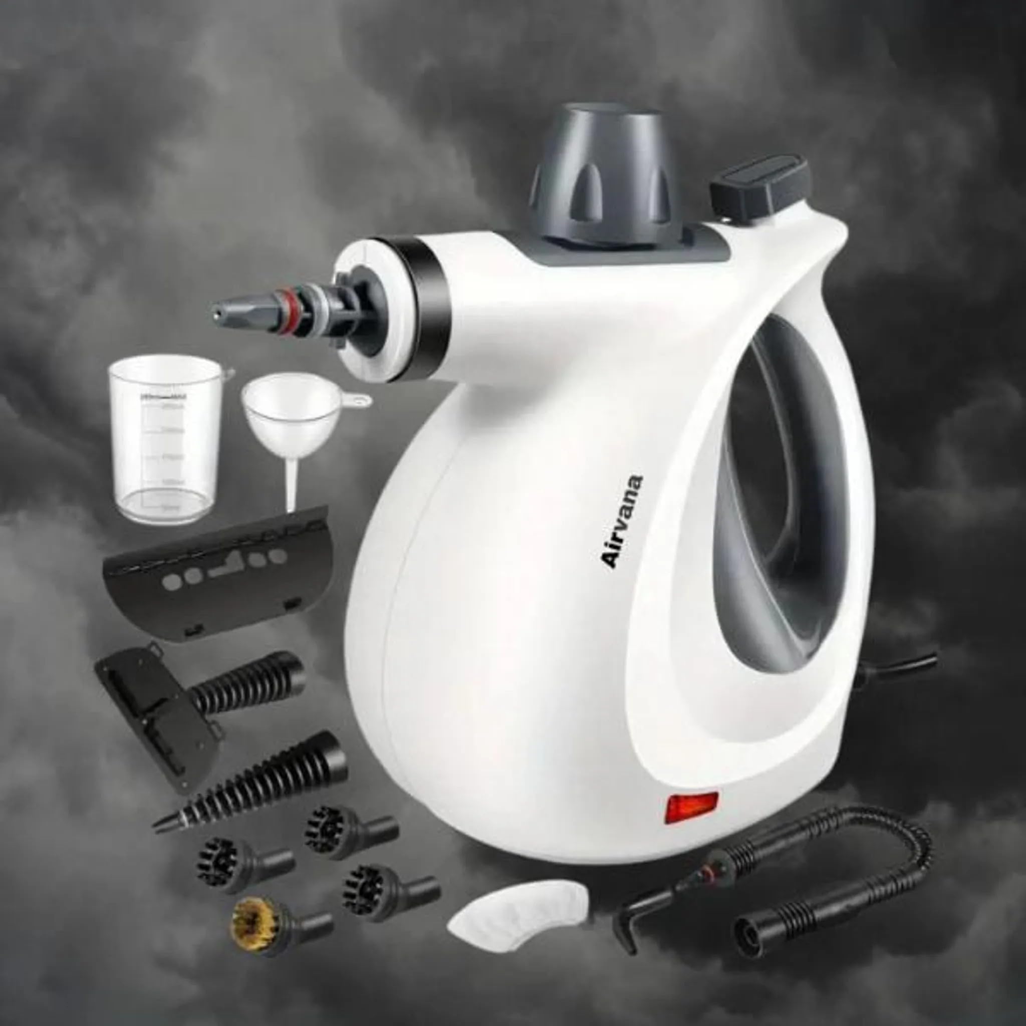 Pulitore a Vapore Portatile Steamla – Scioglie Grasso e Sporco Ostinato, Multiuso per Cucina, Bagno, Auto, con Accessori Inclusi