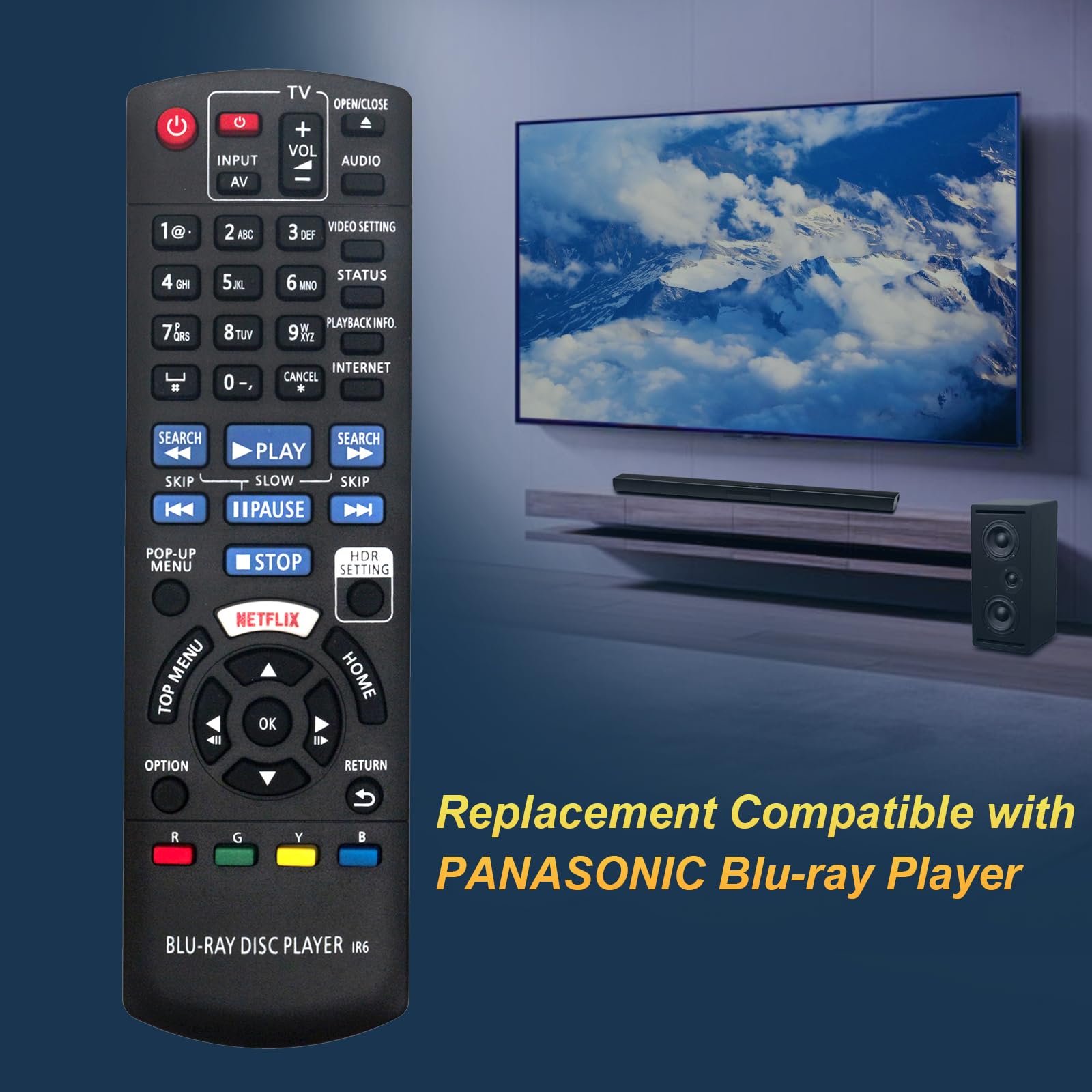 Amazon.com: N2QAYB001157 Replacement IR6 Remote Control Compatible