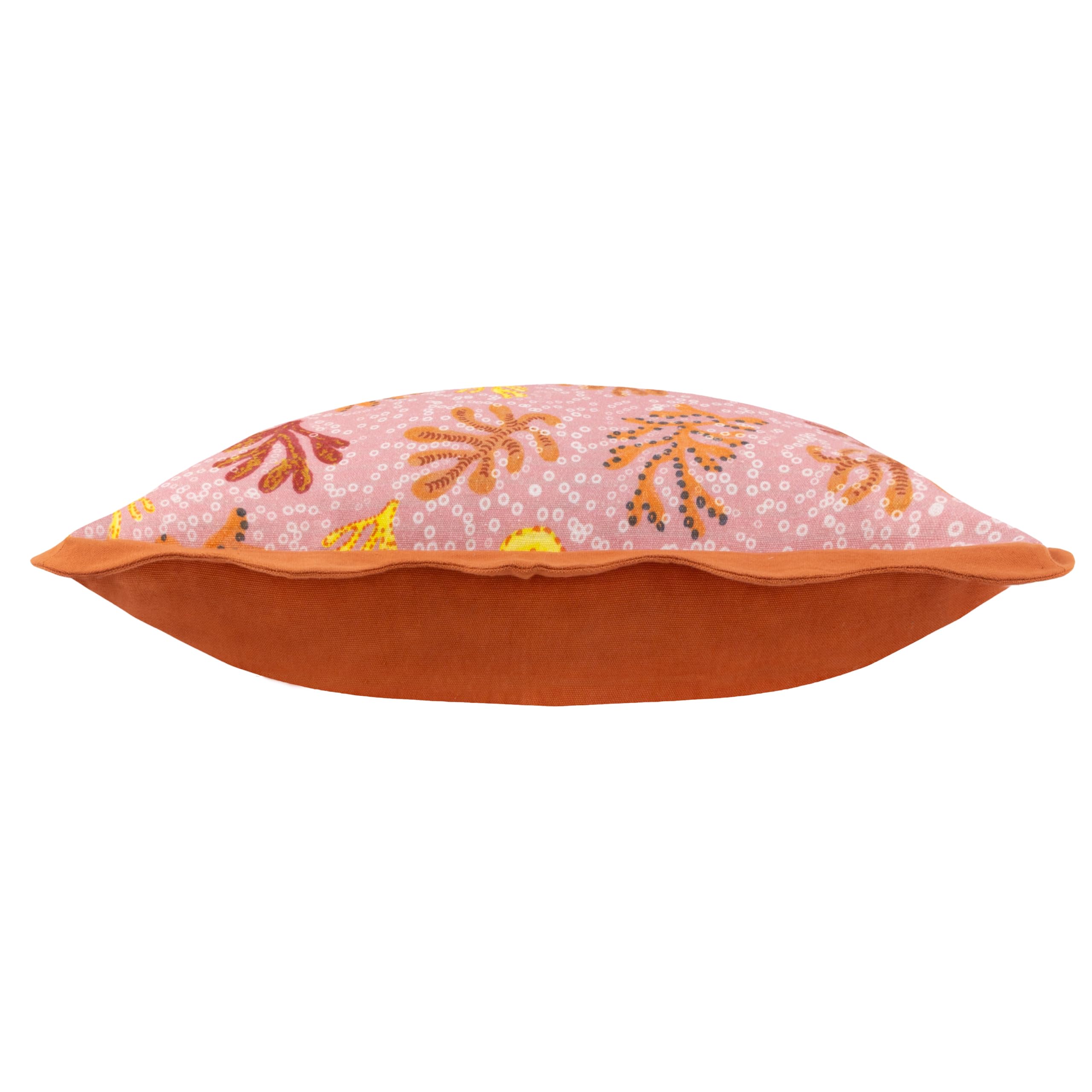 furn. Coral Scalloped 100% Cotton Cushion Cover, Sandy Pink, 50 x 50 cm (Pack of 1) - Image 3