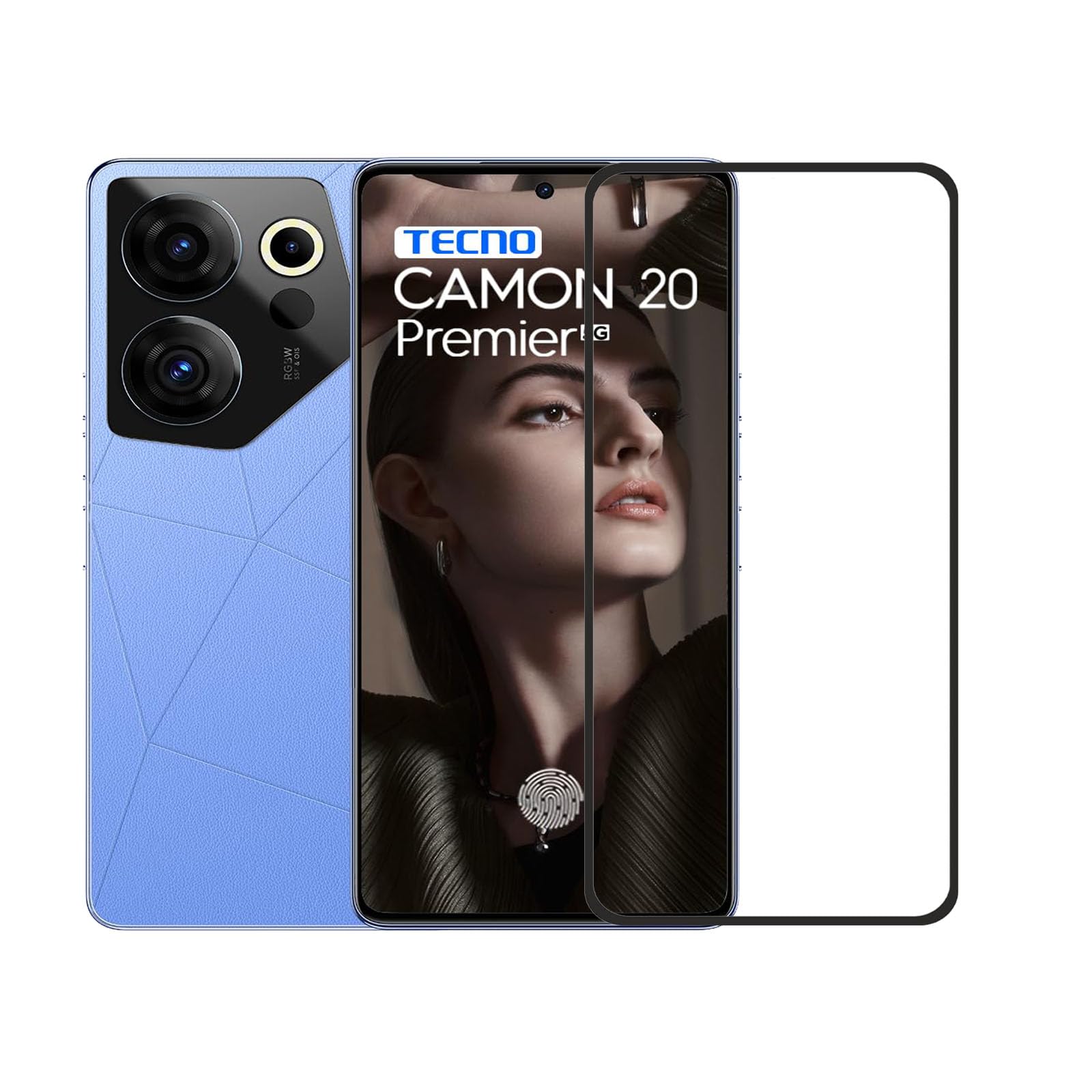NSTAR® Tecno Camon 20 Premier 5G Edge-to-Edge Tempered Glass Screen Protector| Screen Protector Full Glue Coverage Tempered Glass for Tecno Camon 20 Premier 5G (Black) (Pack of 1) (B0CDVBPTXB) Amazon Price History, Amazon Price Tracker