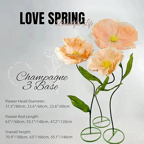 Miniatura 10 de LG LOUIS GARDEN Decoraciones de boda para recepción, enorme decoración de flores artificiales de seda, arreglos de boda de primavera, decoración de