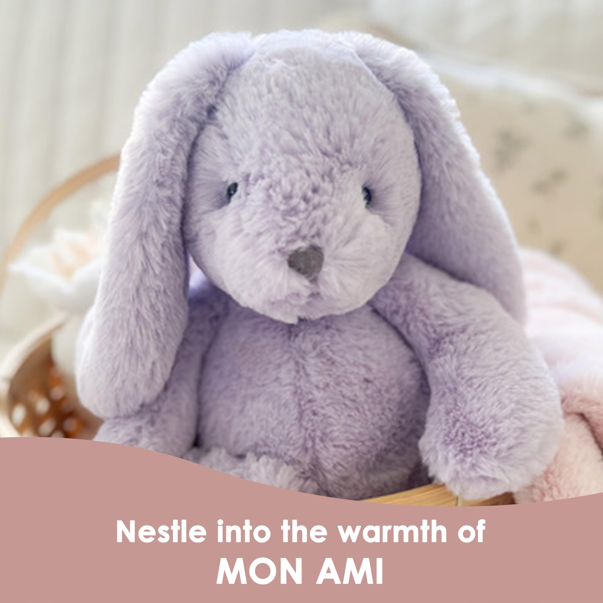 MON AMI Heather Bunny 13-Inch Stuffed Animal for Girls, Lavender, 13 inches - Image 4