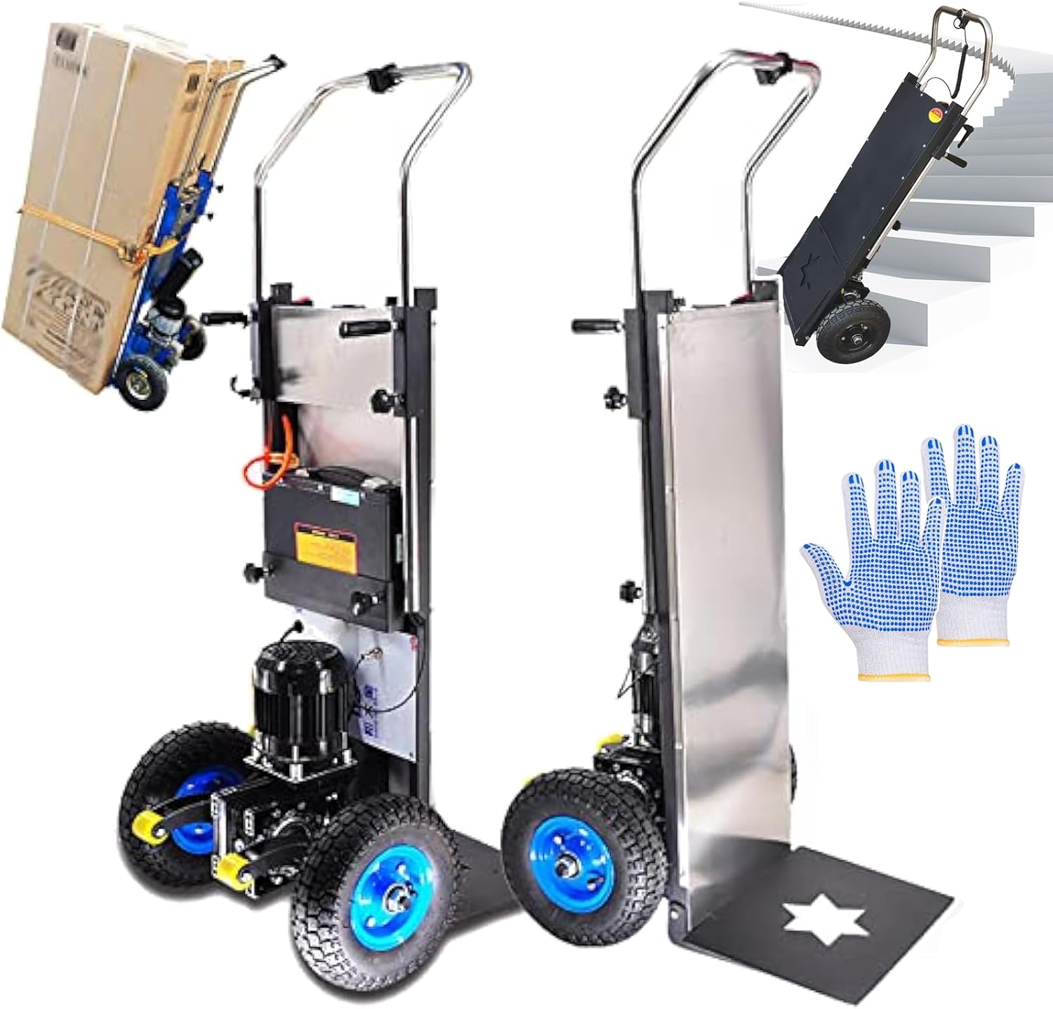 Carrello saliscale elettrico 400 kg, Nero LTdlhFk