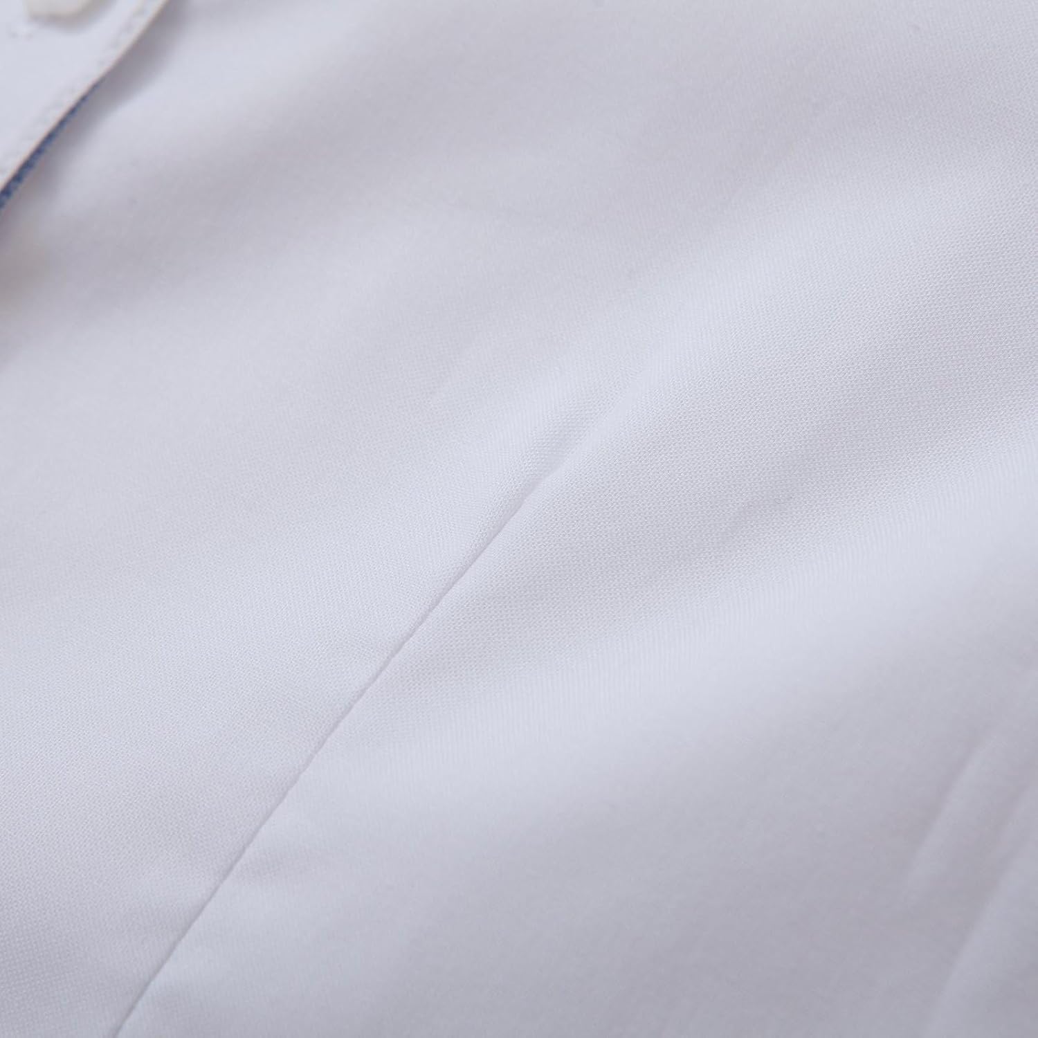 eton kidd Girls Cotton Oxford Long Sleeve Shirt Stripe Placket Square Collar Pearl Style Buttons - Image 6