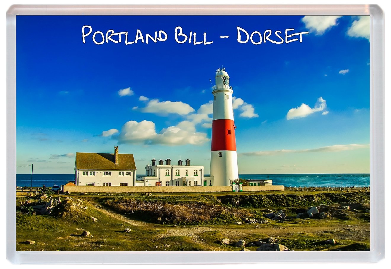 Portland Bill - Dorset - Jumbo Fridge Magnet - Gift Souvenir