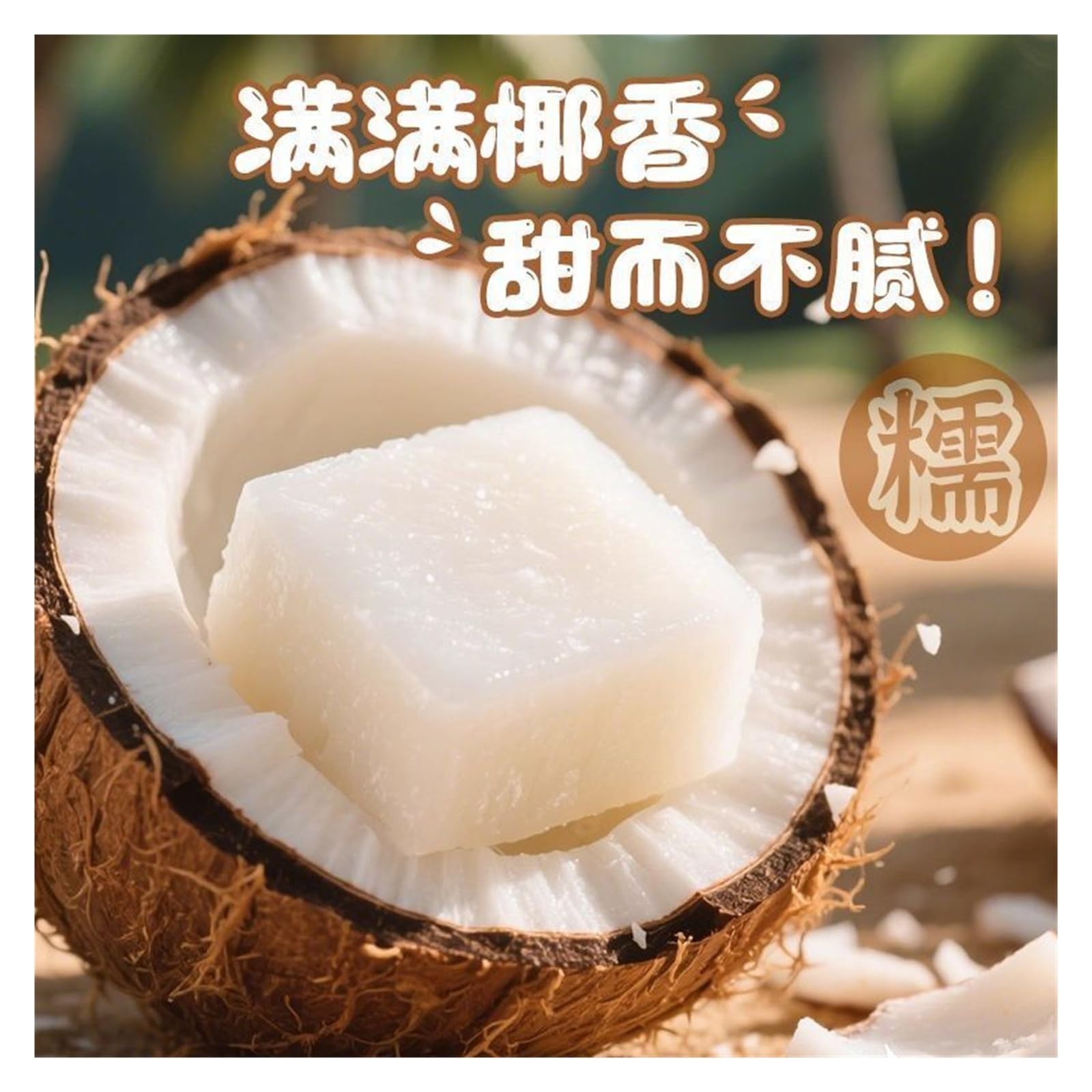 Torta al cocco da 200 g, morbida, gommosa e piena di sapore di cocco, la scelta perfetta for i viaggi e come regalo(2pcs)