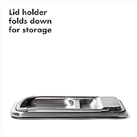 Vista 6 de OXO Good Grips - Soporte para cucharas de acero inoxidable con soporte para tapa