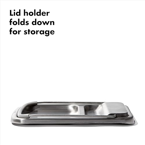 Miniatura 6 de OXO Good Grips - Soporte para cucharas de acero inoxidable con soporte para tapa