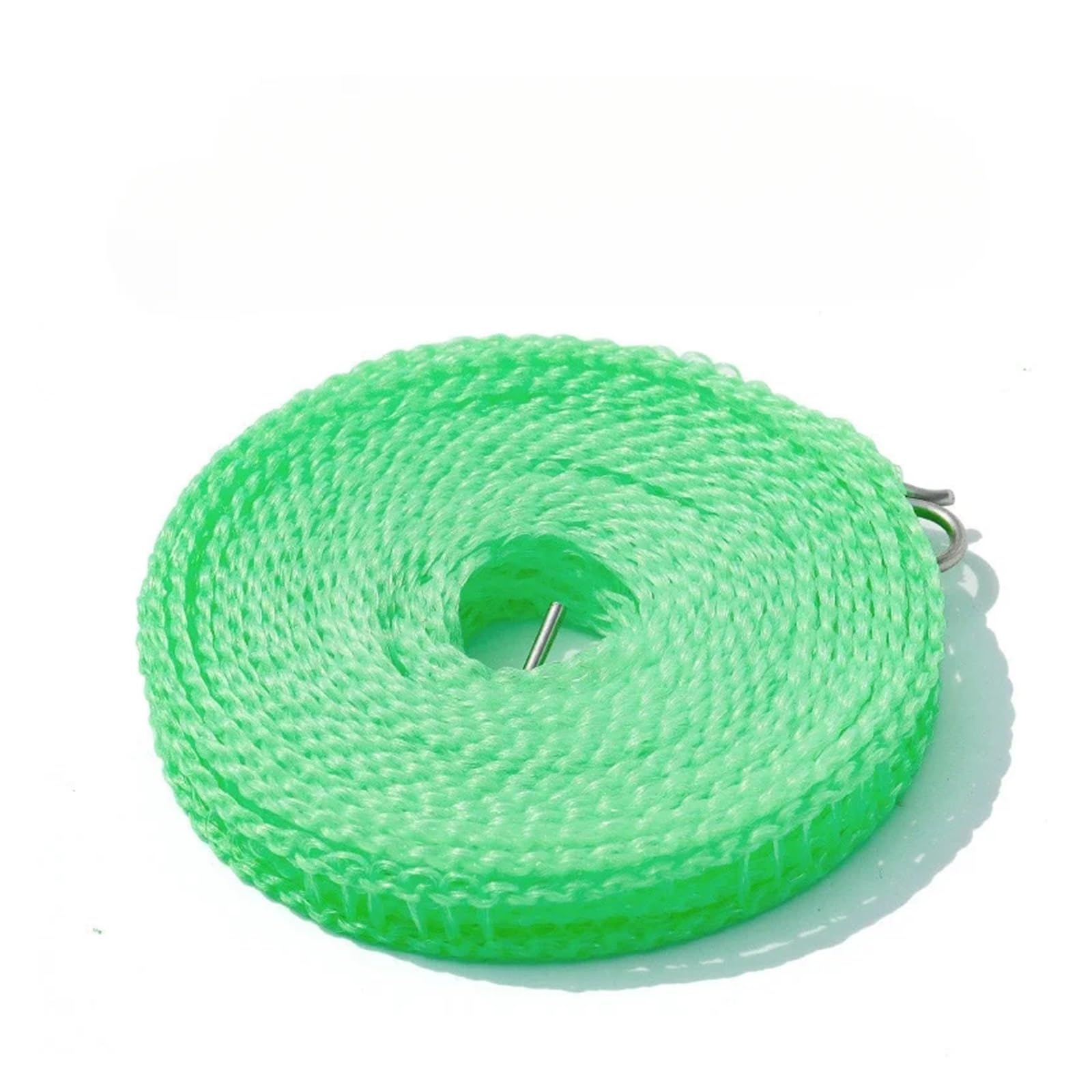 Outdoor Washing Line, Retractable Clothesline Portable Outdoor Windproof Fence Type PVC Multicolor 3-10m(Green,8m)