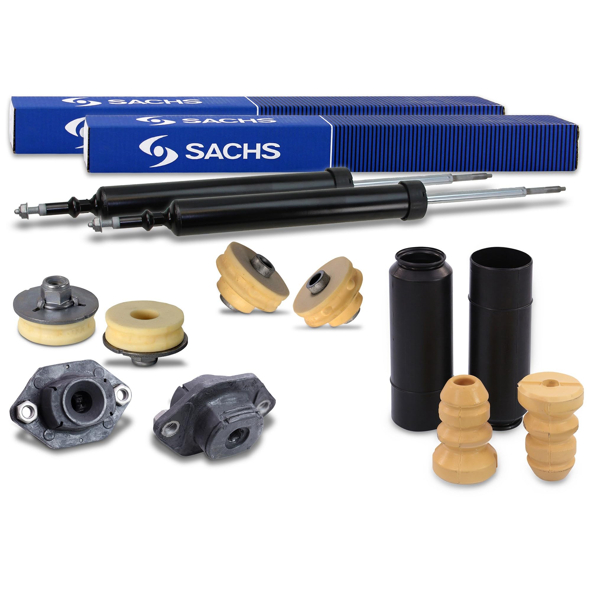 Ensemble composé de 2x amortisseurs +palier de dôme+kit antipollutionarrière 40669395 Compatible avec: BMW 1, 1 Cabriolet, 1 Coupe, 3, 3 Cabriolet, 3 Coupe, 3 Touring