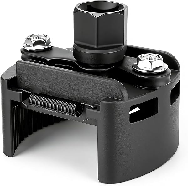 Xahpower Llave Filtro Aceite Universal 60mm-80mm, Antideslizante y Ajustable, Herramienta para Reemplazo del Filtro de Aceite en Vehículos Pequeños y Medianos - 1
