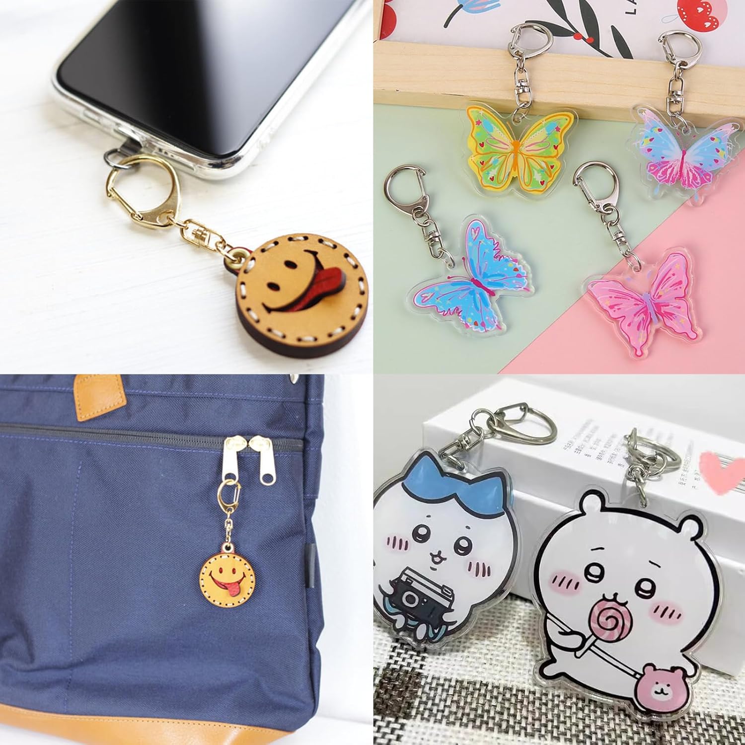 50 Sets Lobster Claw Clasps Keychain Clip D-snap Hook Clips with Swivel Snap and Open Jump Rings for Silver DIY Making Trinket Crafts Diameter 0.7inch (18mm) - Image 7