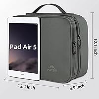 Vista 7 de MATEIN Estuche organizador de artículos electrónicos, bolsa de almacenamiento de cables grande, funda de transporte resistente al agua con asa