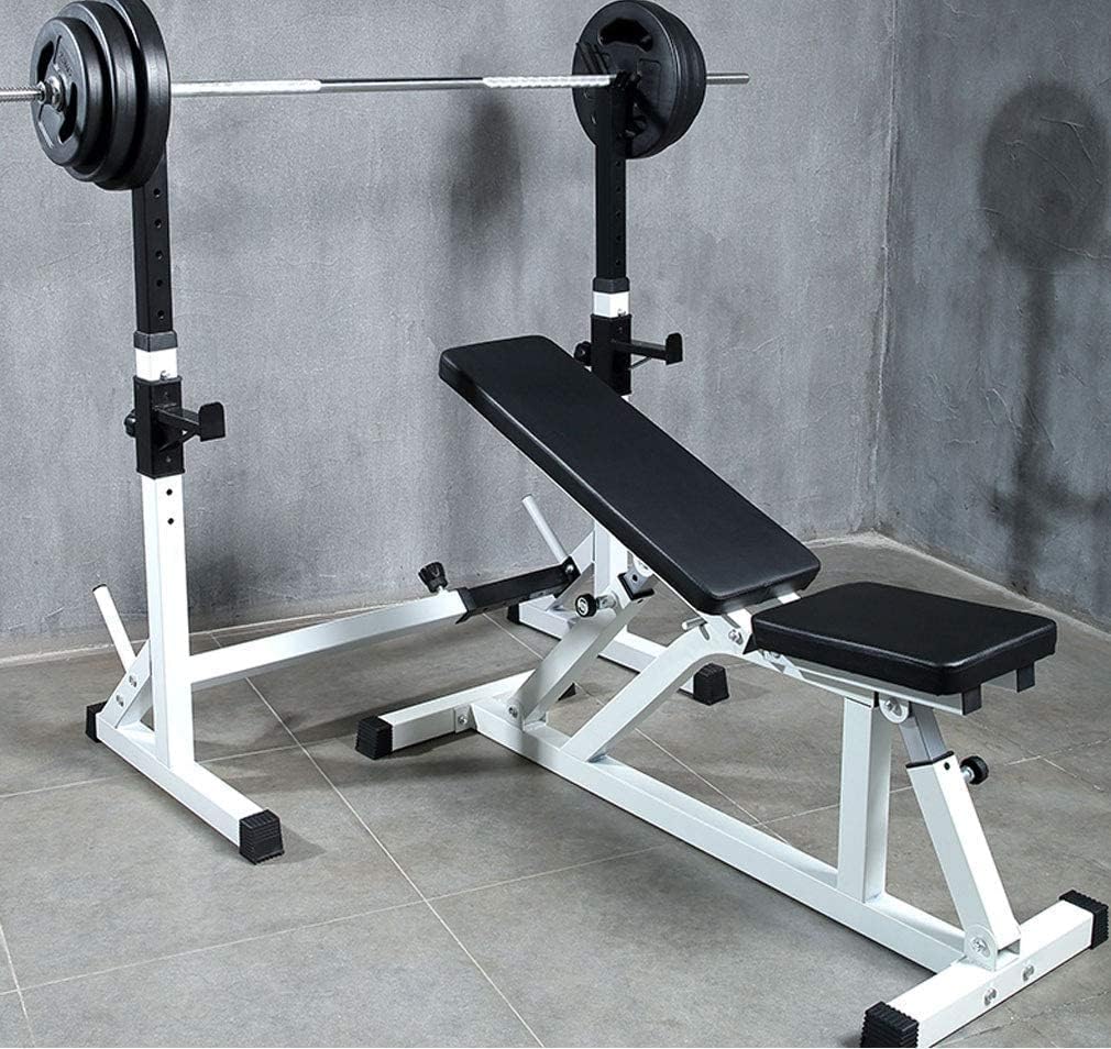 Squat Rack Fitness Combination Free Squat Rack Squat Stand Dipping Station Gym Weight Bench Press Stand, Max Load 660lbs, Adjustable Hight and Width Home Gym Dumbbell