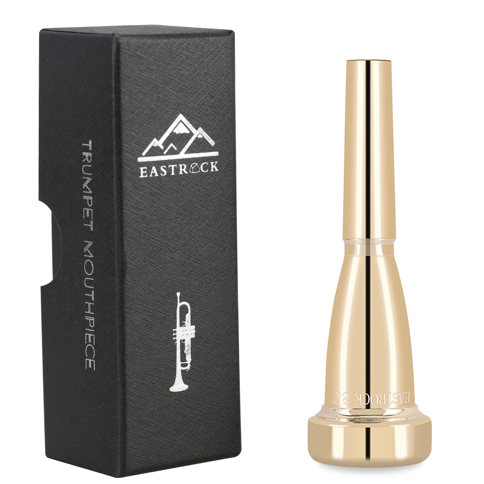 Amazon.com: EASTROCK Trumpet Mouthpiece 3C Gold Plated Bullet