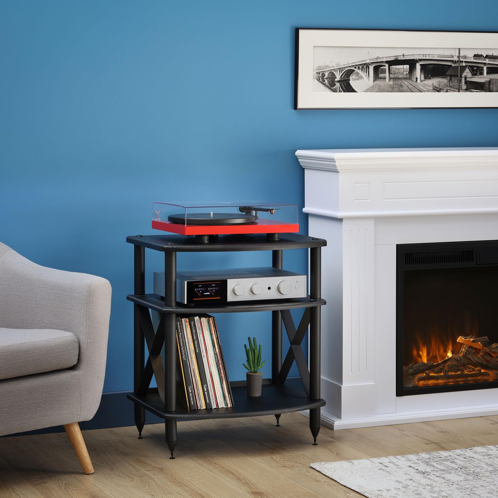 Amazon.com: Pangea Audio Vulcan TT Turntable Stand with Vinyl