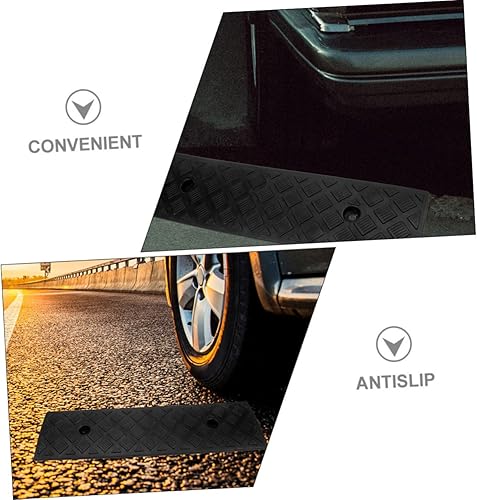Miniatura 7 de VICASKY 2 rampas de goma antideslizantes para automóvil, resistentes al deslizamiento, duraderas para acera y cuatrimoto, diseño de absorción de