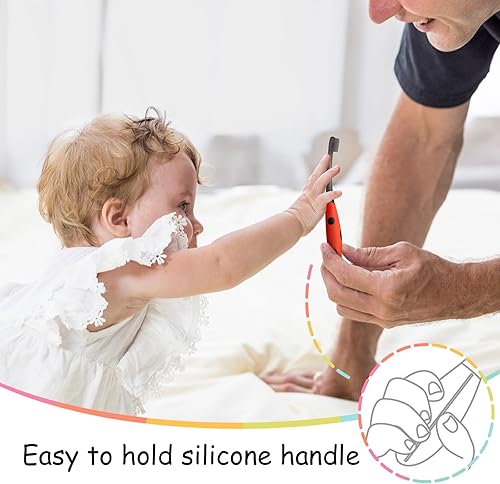 Miniatura 5 de Mombella Cepillo de dientes para bebé de 6 a 12 meses en adelante, cepillo de dientes de entrenamiento de silicona extra suave para bebés y niños